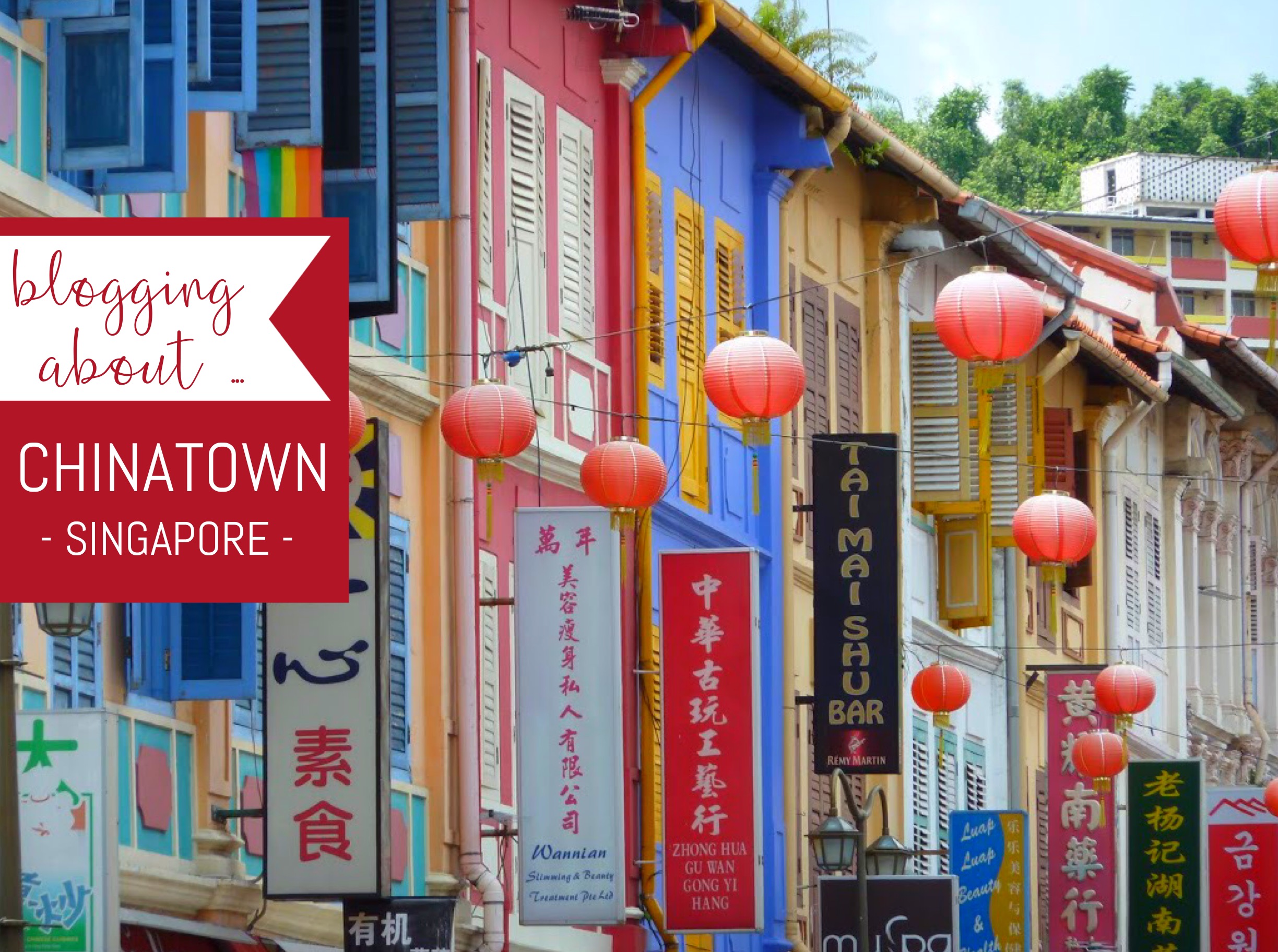 Blogging about Singapore's Chinatown ...