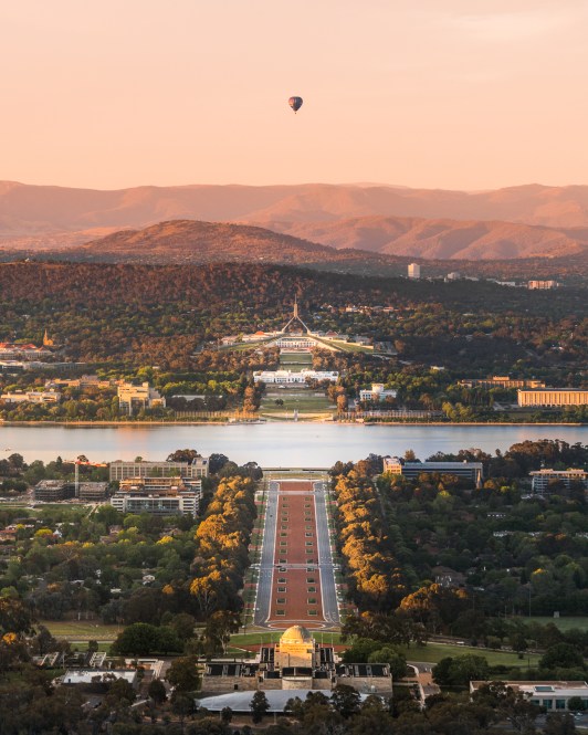 View from Mt Ainslie