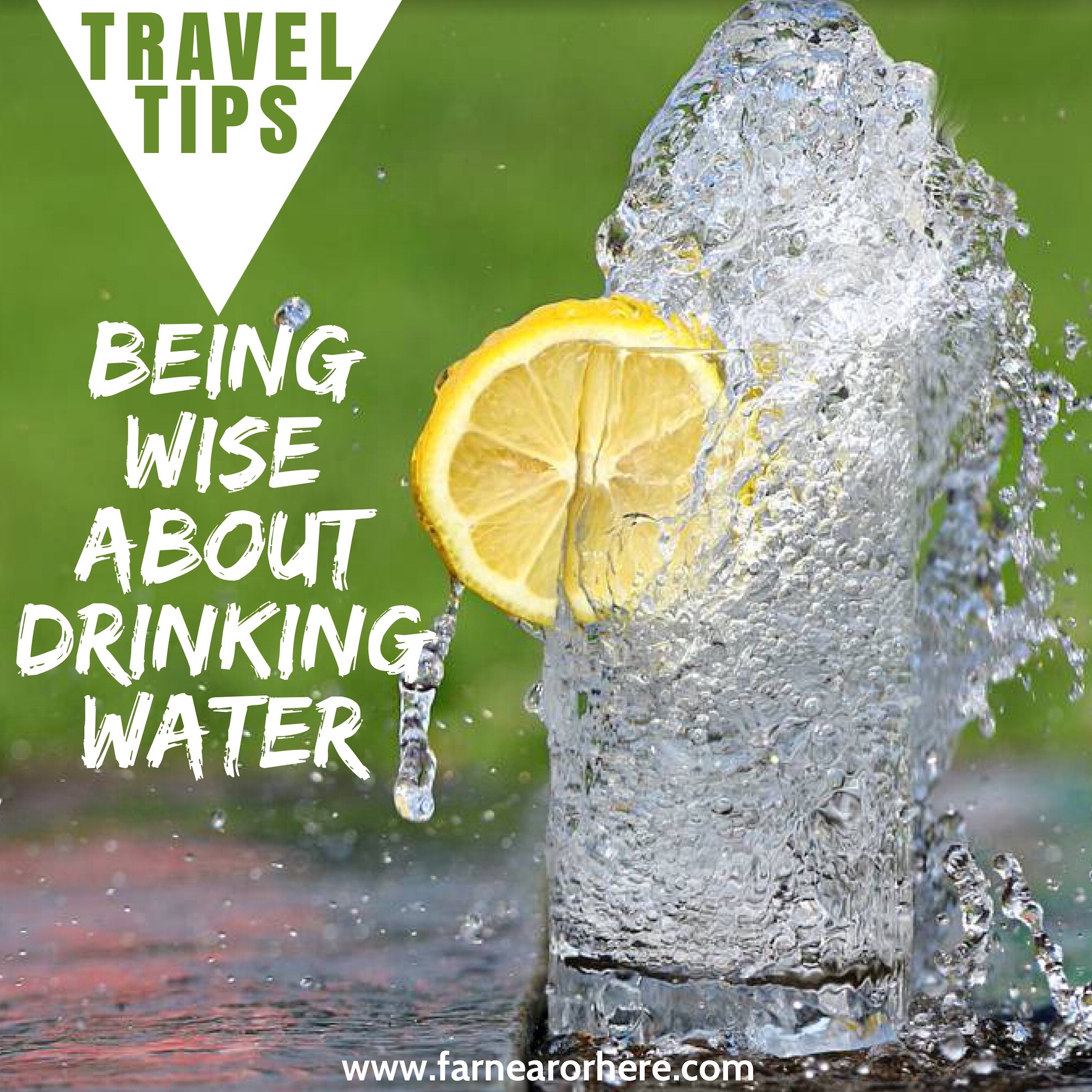 Travel tips for being water wise ...