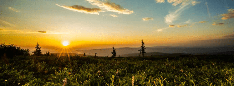 Midnight sun in Alaska ...