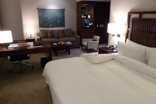 A suite at the Shangri-La Vancouver. Hotel, Vancouver, Canada