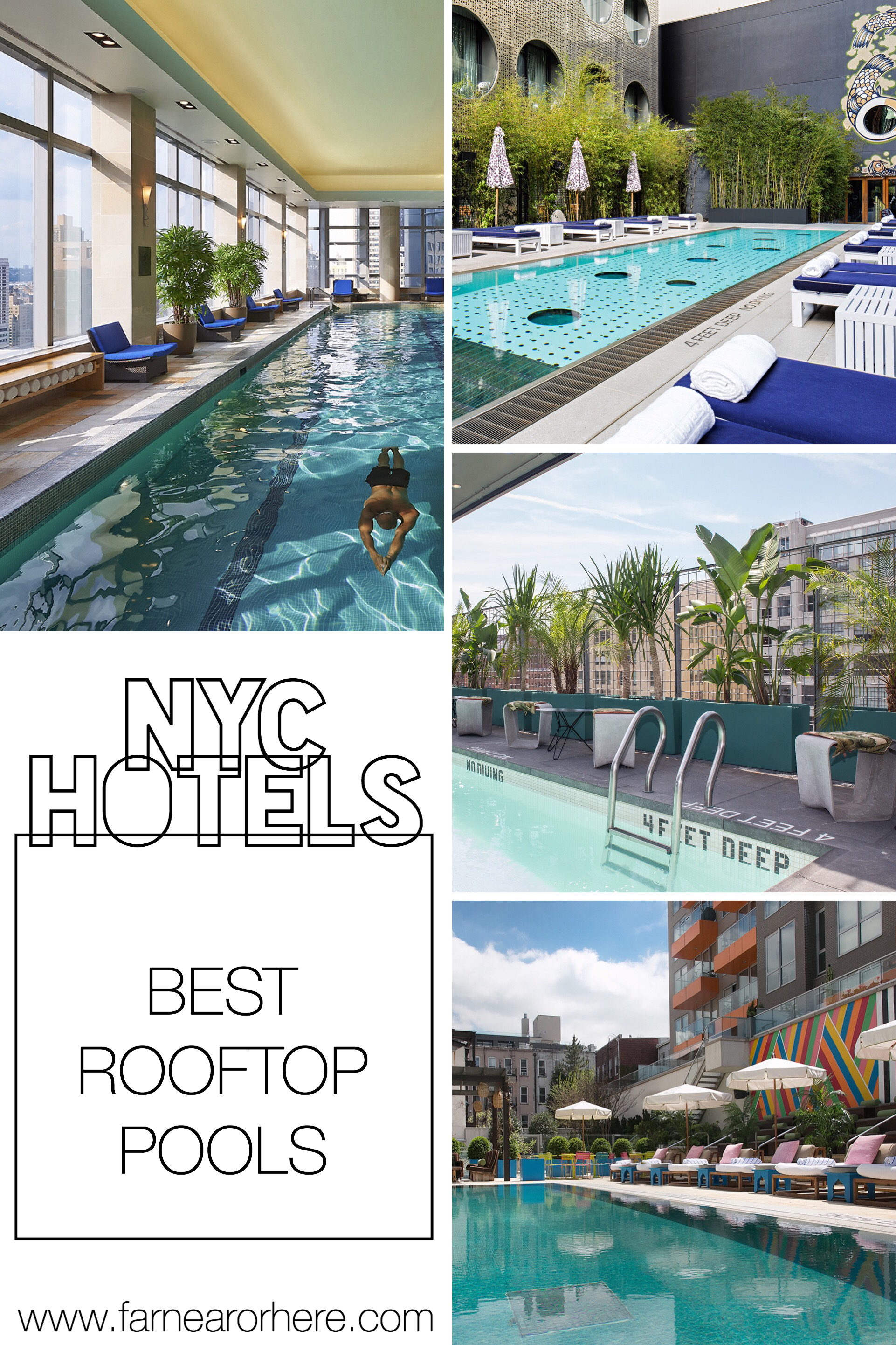 New York hotels with cool rooftop pools...