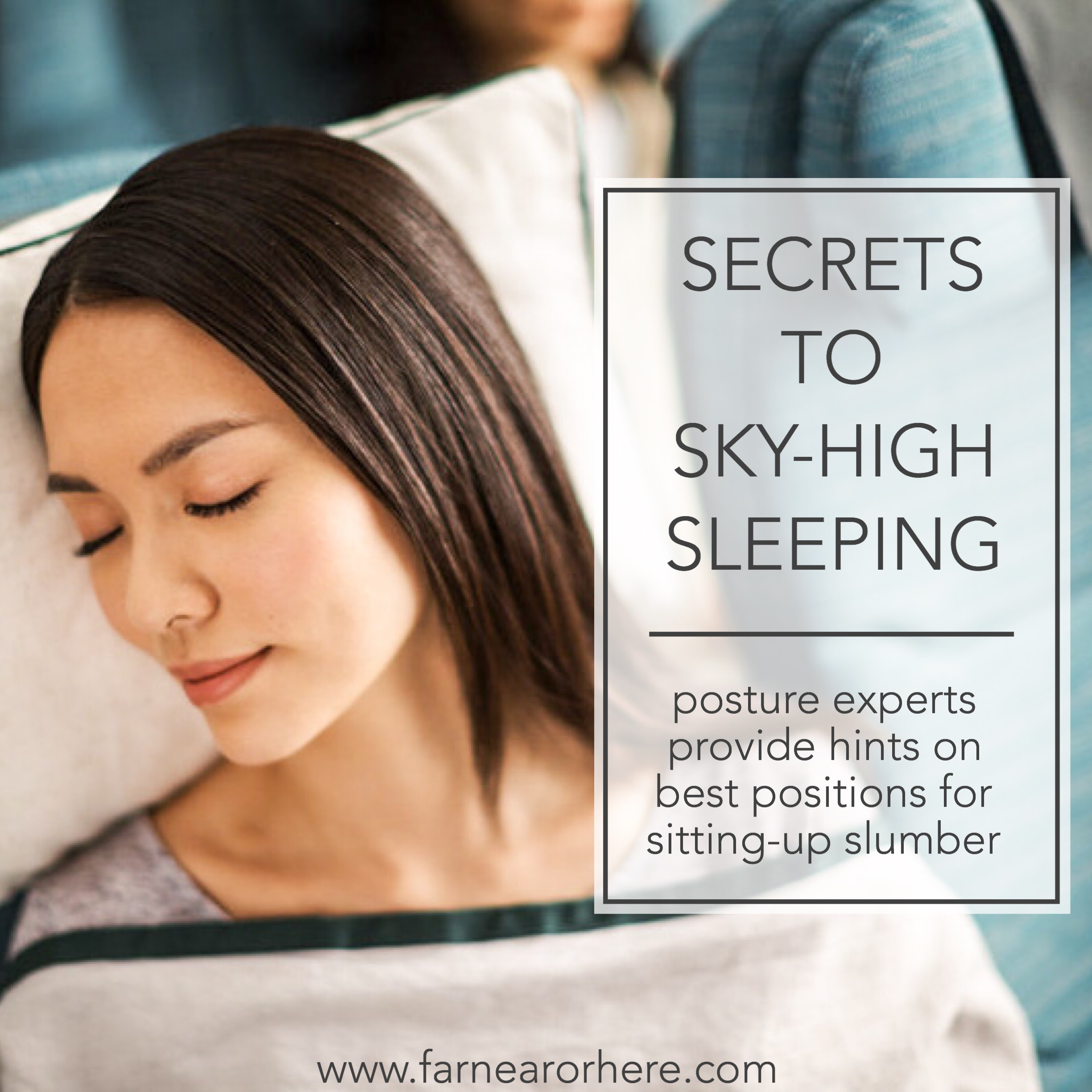 Secrets to sleeping on planes...